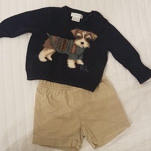 Ralph lauren dog baby sweater